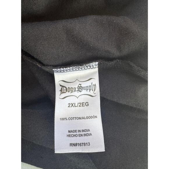 Dogg Supply Shirt Mens 2XL Black Graphic Tee Hip Hop Rap Snoop Dogg Doggy Dogg - Picture 7 of 9